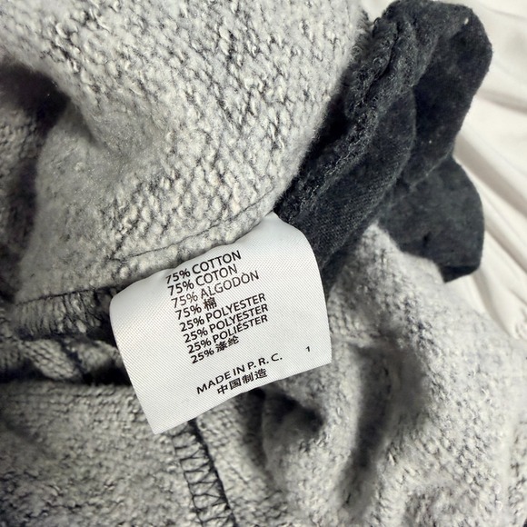 Brandy Melville Jogger‎ Sweatpants Dark Gray Fleece Lined One Size Women's - Picture 6 of 8